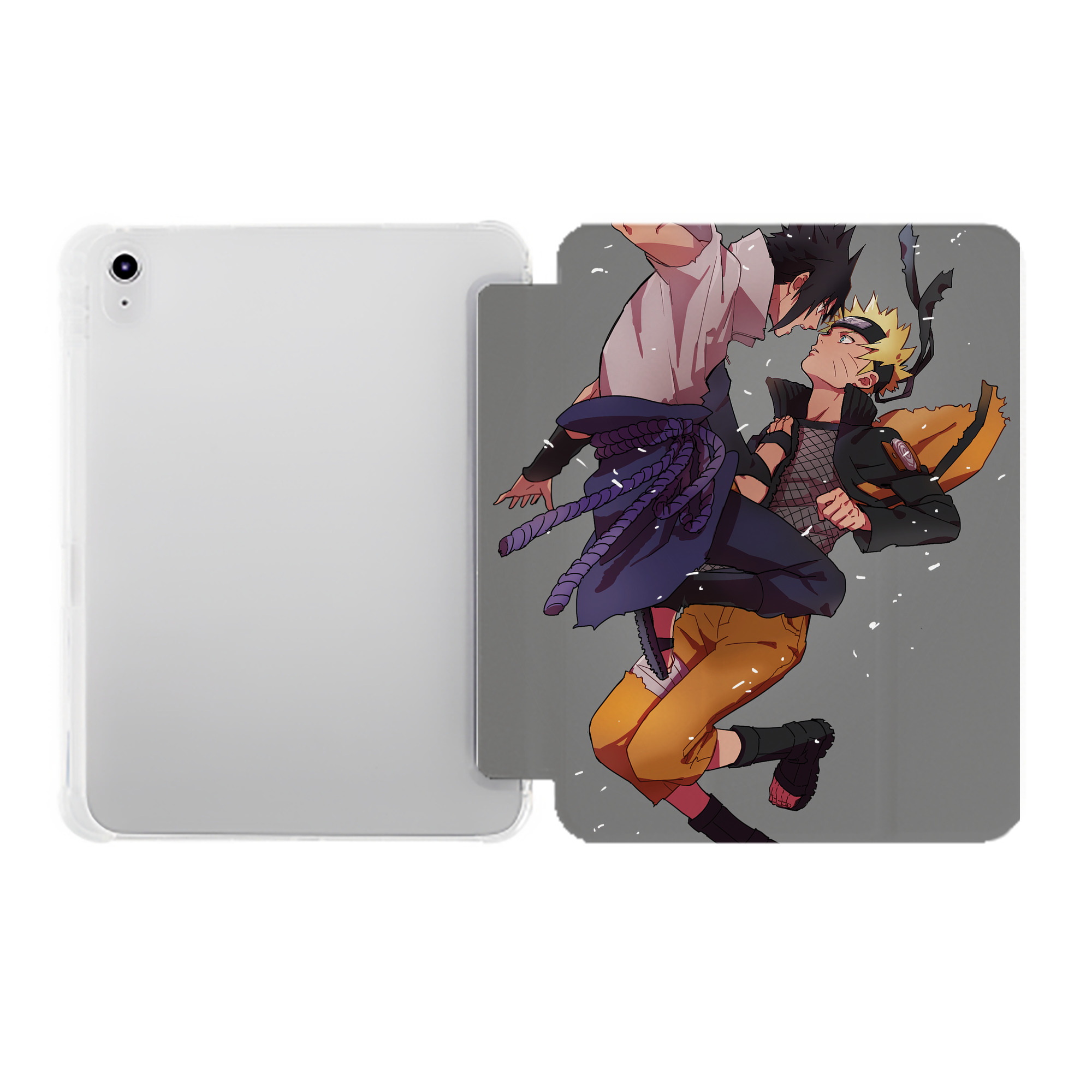 （画像用） NARUTO -ナルト- NARUTO -ナルト- 疾風伝 IPad ケース ペン収納付き 三つ折りスタンド PUレザー×シリコン 対応機種9.5/10.5/10.9インチ